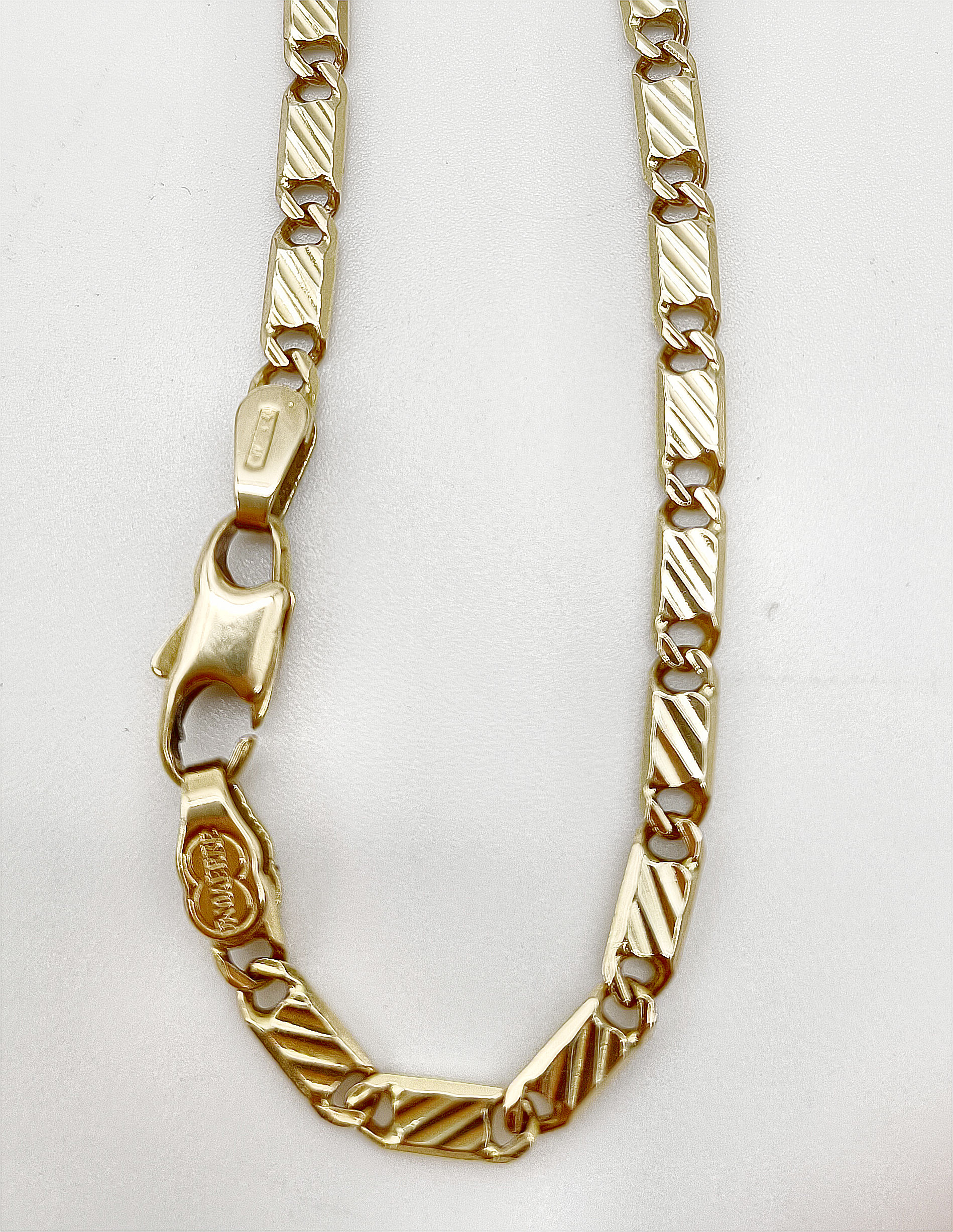 Collana Catenina Oro Giallo 18 kt Carati Ct 750 Girocollo Funetta Corda  3,80 Gr 47 Cm - Gioielleria Arte Oro