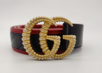 Cintura Gucci Marmont in pelle trapuntata e la fibbia Tourchon