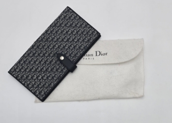 Portafoglio Lungo Dior Oblique Blu in Monogram