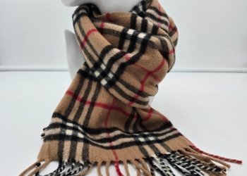 Sciarpa Burberry in Cashmere Check per Bambini