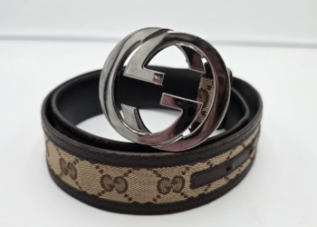 Cintura Gucci GG Supreme con la fibbia Interlocking G