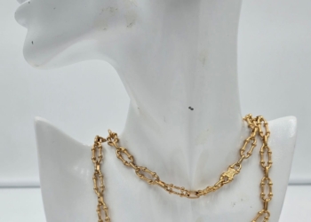 Collana Lunga Celine Placcata in Oro 18kt Rara