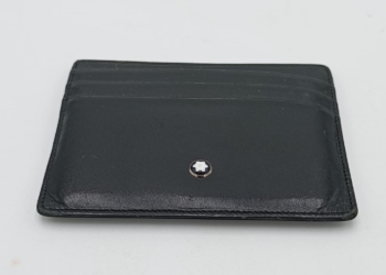 porta carte Montblanc in pelle nera