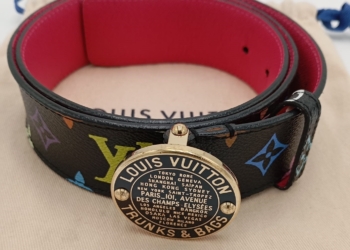 Cintura Louis Vuitton Monogram Multicolore con fibbia
