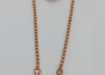 Bracciale in oro rosa 18kt caratterizzato da una catena a pallini