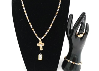 CHIMENTO Collana Bracciale Anello Ciondolo ORO BIANCO 18 Carati