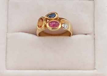 Anello scenografico in oro giallo 18 kt Manfredi
