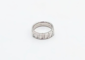 Anello in oro bianco 18kt con diamanti naturali