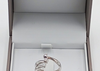 Anello trilogy in oro bianco 18kt firmato BABILA