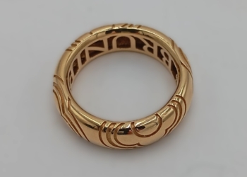 Anello Pasquale Bruni fascia in oro giallo 18kt