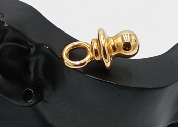 Ciondolo in oro giallo 18kt a forma di ciuccio