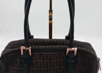 Mini bauletto Fendi in tessuto