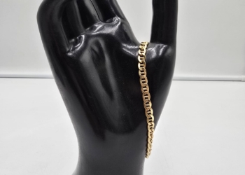 Bracciale a Catena Traversino in Oro Giallo